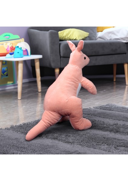 Yavrulu Kanguru Peluş 42cm Somon fiyatları