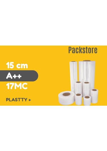 15CM 300METRE Streç Ambalaj 17 Micron Kalınlık A Yüksek Kalite