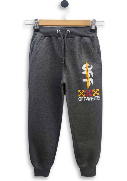 - Erkek Çocuk Ikili Takım Off-White Baskılı Tişört ve Eşofman Altı Takımı 3-11 Yaş modelleri