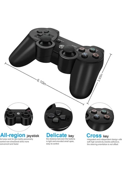 Ps3-1-Kablosuz Bluetooth Denetleyici Sony Ps3 Gamepad Için Play Station 3 Joystick Sony Playstation 3 Controle Için Uzaktan Kumanda (Yurt Dışından)