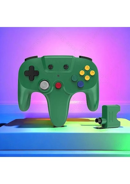 GREY-N64 Kablosuz Denetleyici Uzaktan Gamepad Pc Kontrolü Android Joystick Cep Telefonu Oyun Pedi Aksesuarları Video Oyun Konsolu Joypad (Yurt Dışından) indirimleri