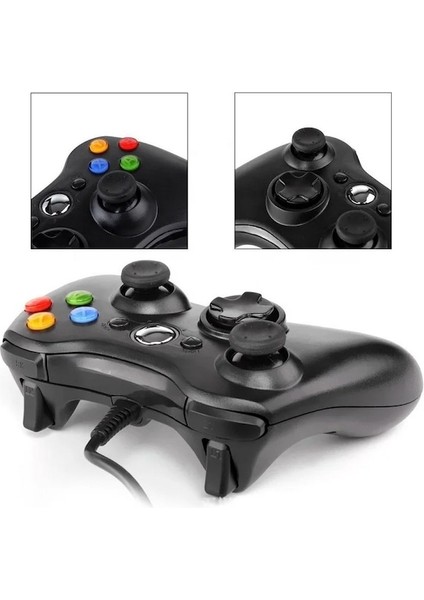 Beyaz-Gamepad Xbox 360 Kablolu Joystick Denetleyicisi Kablolu Joystick Xbox 360 Denetleyicisi Gamepad Joypad (Yurt Dışından)