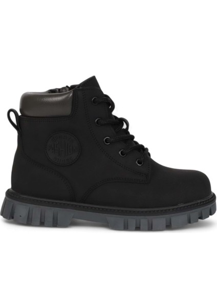 2075 Anatomik Tabanlı Fermuarlı Unisex Çocuk Spor Bot - NKT02075-SIYAH-32