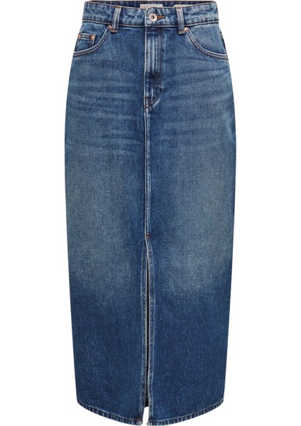 Onlayoe Hw Front Slit Kadın Denim Etek