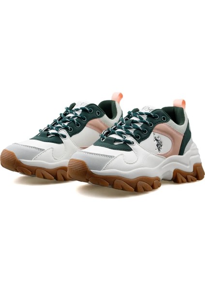 Tracky 4pr Beyaz Kadın Spor Ayakkabı Beyaz Yeşil fırsatları