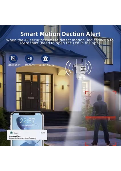 4g Sim Kartlı Solar Güneş Enerjili Full Hd Çift Kameralı Extra Ledli Akıllı Smart Güvenlik Kamerası