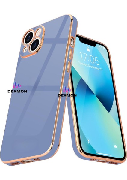 iPhone 15 Uyumlu Kılıf Kamera Korumalı Arkası Renkli Kenarları Parlak Dore Tasarım Kapak fiyatları