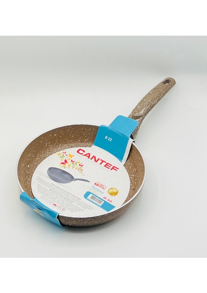 22 cm Yanmaz Yapışmaz Tek Saplı Teflon Tava