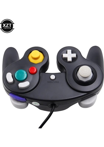 Siyah-Klasik Kablolu Oyun Denetleyicisi Oyun Denetleyicisi Uzaktan Kumanda Çift Modlu Ngc Gamecube Konsolu Oyun Aksesuarları (Yurt Dışından)