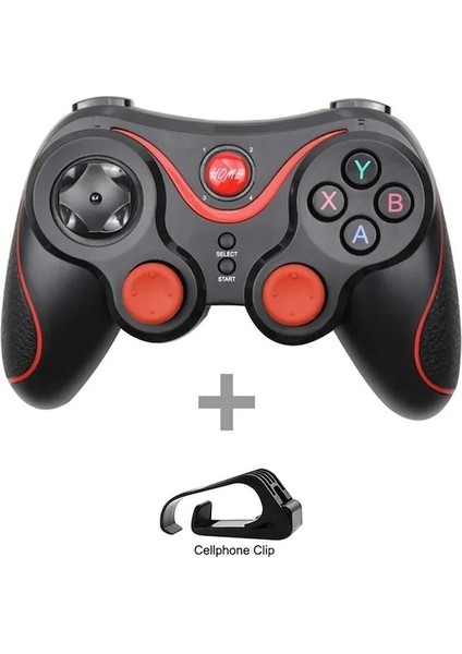 Standlı T3 Plus- Terios T3+ Kablosuz Joystick Gamepad Oyun Denetleyicisi Cep Telefonu + Tablet Tv Için Bluetooth Bt3.0 Joystick Kutu Tutucu (Yurt Dışından)