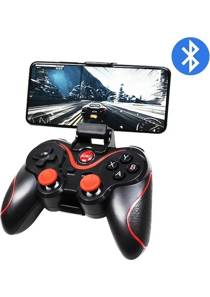 Standlı T3 Plus- Terios T3+ Kablosuz Joystick Gamepad Oyun Denetleyicisi Cep Telefonu + Tablet Tv Için Bluetooth Bt3.0 Joystick Kutu Tutucu (Yurt Dışından)