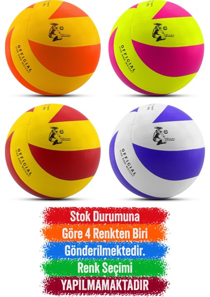 Voleybol Topu Pompalı Set 280G Renkli 8 Panel Soft Touch Iç-Dış Mekan Uygun Dayanıklı 700