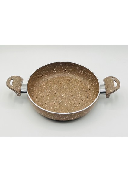 20 cm Yanmaz Yapışmaz Çift Saplı Teflon Tava Sahan