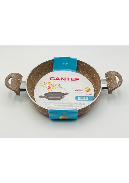 20 cm Yanmaz Yapışmaz Çift Saplı Teflon Tava Sahan fiyatları
