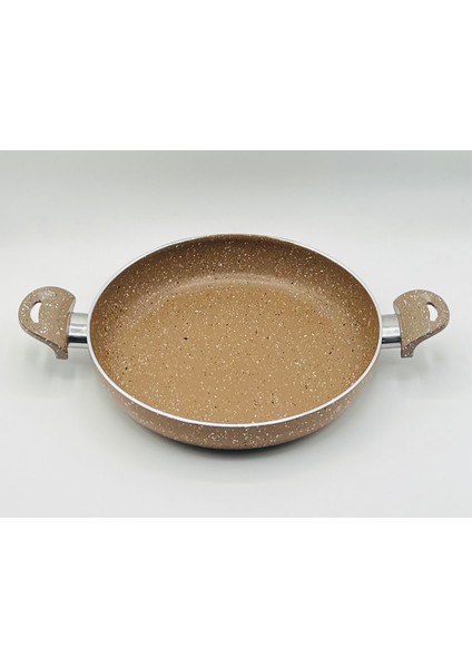 24 cm Yanmaz Yapışmaz Çift Saplı Teflon Tava Sahan