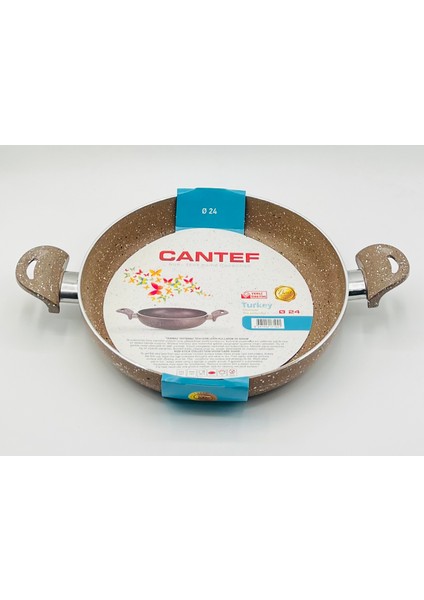 24 cm Yanmaz Yapışmaz Çift Saplı Teflon Tava Sahan fiyatları