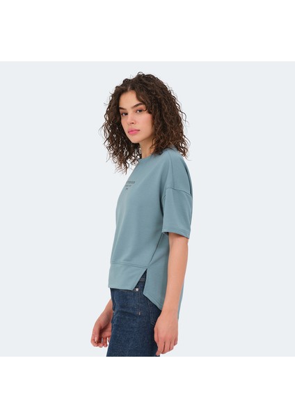 VILLAGE Kadın Tişört Su Yeşili modelleri