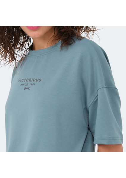 VILLAGE Kadın Tişört Su Yeşili fırsatları