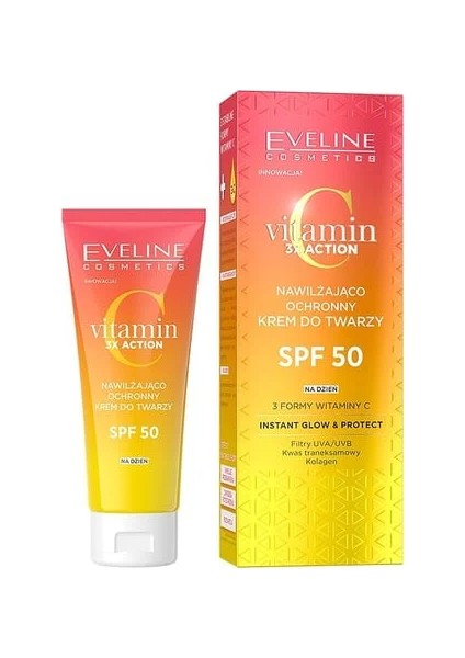 Vitamin 3x ACTİONSPF50 Day Nemlendirici ve Koruyucuyüz Kremi