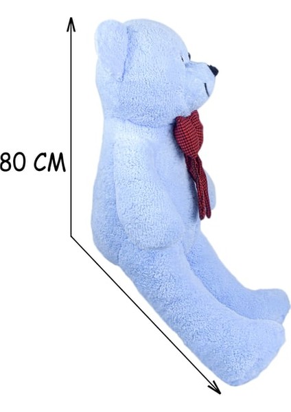 80 cm Sevimli Rengarenk Papyonlu Peluş Ayıcık