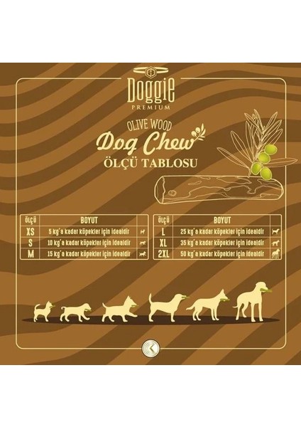 Doğal Zeytin Ağacı Köpek Çiğneme Oyuncağı M 15 kg 'A Kadar Köpekler Için modelleri