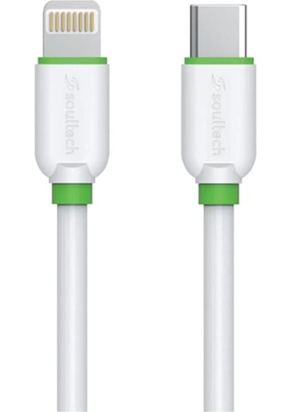 DK060B Type-C - iPhone 3A Comfort Plus Şarj ve Data Kablosu Beyaz