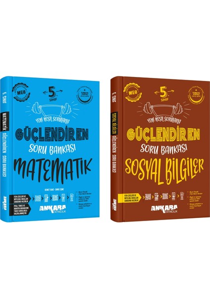 2025 5. Sınıf Matematik - Sosyal Bilgiler Güçlendiren Soru Bankası 2'li Set