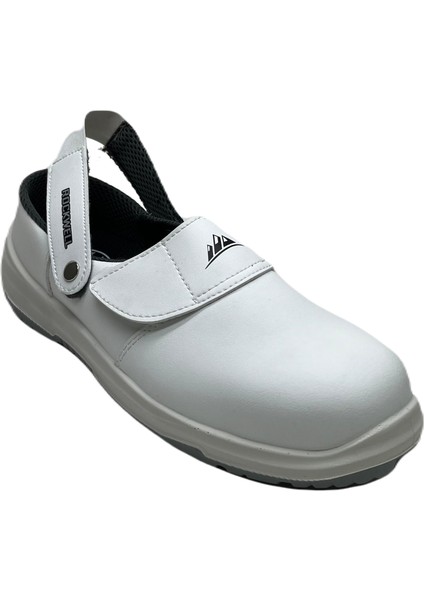 Krom Sb Komp. Burunlu Beyaz Işçi Ayakkabısı