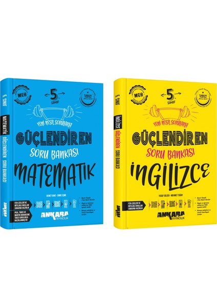 2025 5. Sınıf Matematik - İngilizce Güçlendiren Soru Bankası 2'li Set