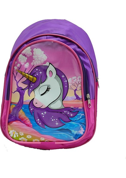 Unicorn Temalı Anaokulu Sırt Çantası modelleri