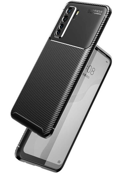Huawei P40 Lite 5g Kılıf Darbe Emici Uzun Ömürlü Dayanıklı Parmak Izi Yapmaz Karbon Tasarım Negro Silikon Kılıf fiyatları