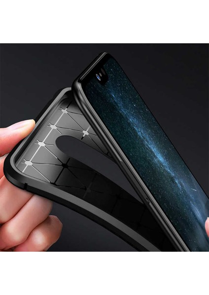 Nokia 5.1 Plus Kılıf Darbe Emici Uzun Ömürlü Dayanıklı Parmak Izi Yapmaz Karbon Tasarım Negro Silikon Kılıf modelleri