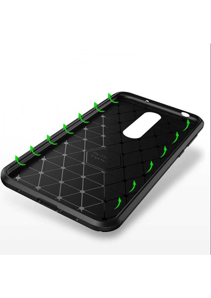 Nokia 5.1 Plus Kılıf Darbe Emici Uzun Ömürlü Dayanıklı Parmak Izi Yapmaz Karbon Tasarım Negro Silikon Kılıf fırsatları