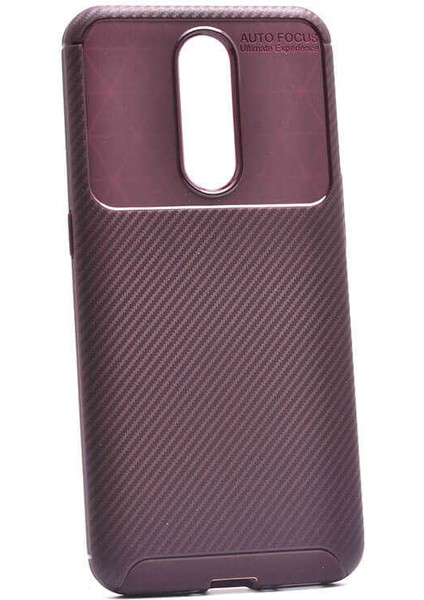 Oppo RX17 Pro Kılıf Darbe Emici Uzun Ömürlü Dayanıklı Parmak Izi Yapmaz Karbon Tasarım Negro Silikon Kılıf