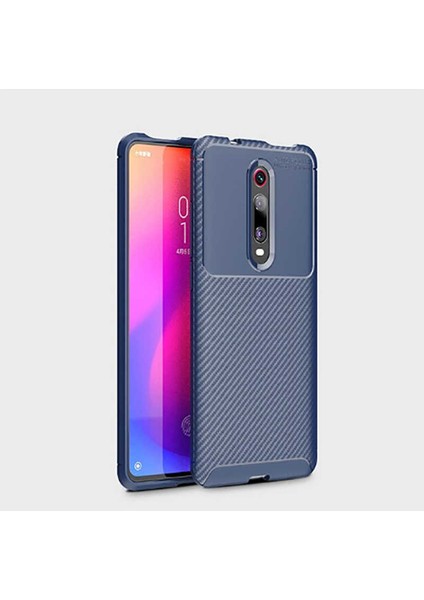 Xiaomi Mi 9t Kılıf Darbe Emici Uzun Ömürlü Dayanıklı Parmak Izi Yapmaz Karbon Tasarım Negro Silikon Kılıf