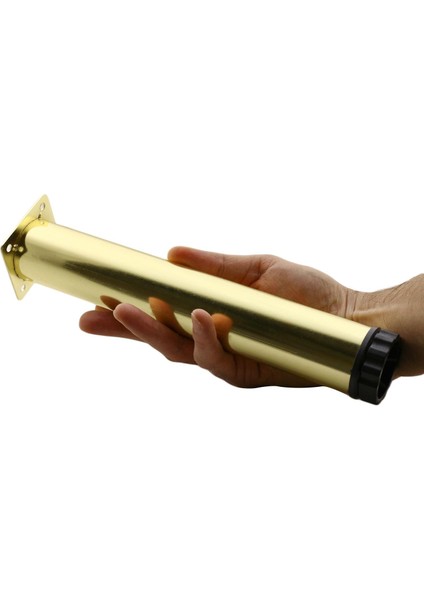 Ayarlanabilir Mobilya Kanepe Baza Koltuk Metal Destek Yükseltici Gold Ayağı Ayakları 25 cm 8 Adet