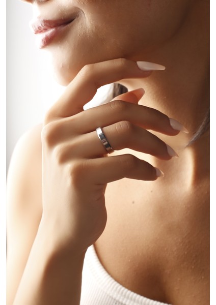 925 Ayar Düz Alyans Kalemli 4mm Gümüş Yüzük fiyatları