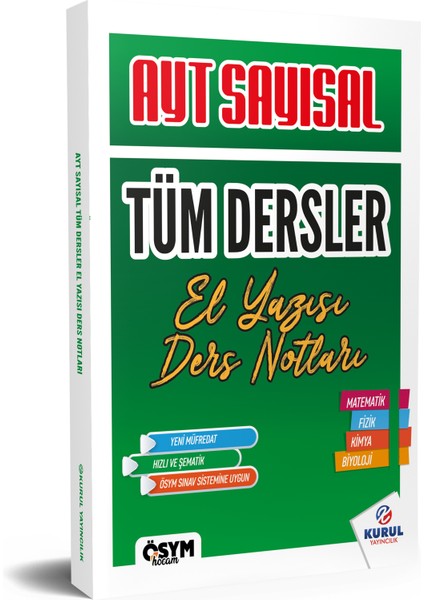 2025 Ayt Sayısal Tüm Dersler El Yazısı Ders Notlar