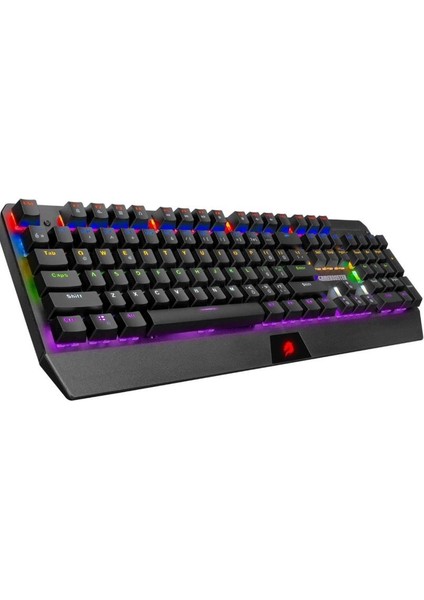 GB-G5R Q USB Defender Red Switch Siyah Rainbow Mekanik Türkçe Klavye