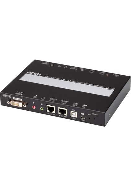 1-Local/Remote Share Access Single Port DVI KVM over IP Switch