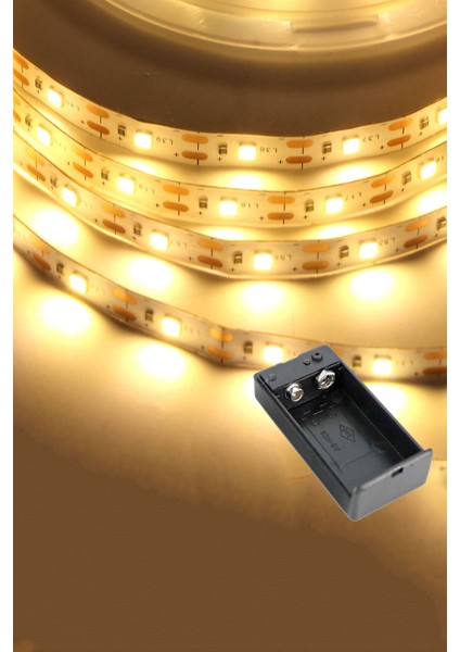 Pil ile Çalışan Led Şerit Pilli Şerit LED (Pil Dahil)