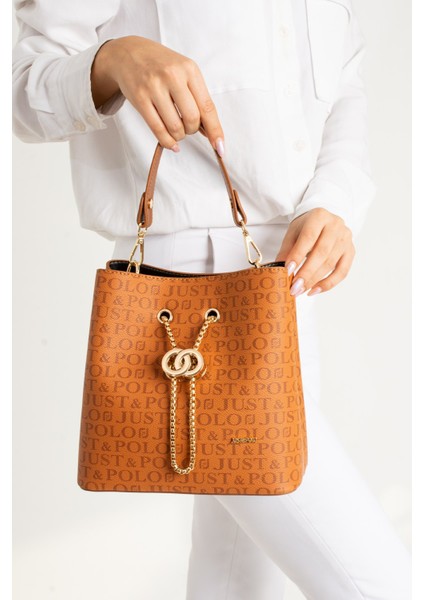 Monogram Baskılı 3 Bölmeli Kadın El & Omuz Çantası ve Cüzdan Kombini 24X23CM MDS20641002 fırsatları