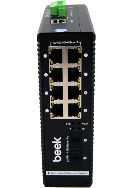 8ports Gigabit Industrial Poe Switch With 2g Sfp