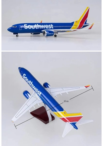 737 Yolcu Uçağı Model Uçak 1/80 Ölçek 47CM