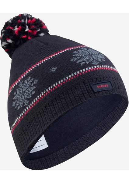 Wedze Çocuk Kayak Beresi - Mavi - Jacquard modelleri