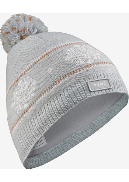 Wedze Çocuk Kayak Beresi - Gri - Jacquard indirimleri