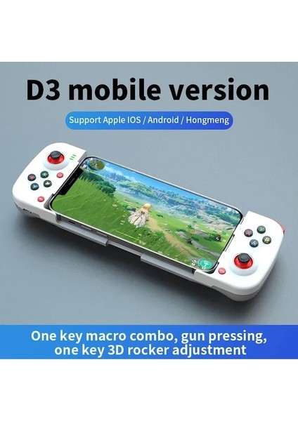 Yeşil-Kablosuz Bluetooth Gamepad Denetleyicisi Cep Telefonu Joystick Için Geri Çekilebilir Gamepad Streç Kablosuz Bağlantılı Android Ios Uyumlu (Yurt Dışından)