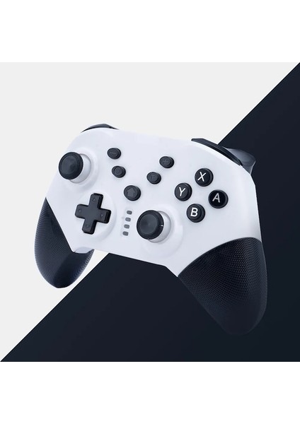 Beyaz-Anahtar Kablosuz Oyun Kumandası Ns Gamepad, Uyandırma Fonksiyonlu, Titreşimli Tek Tıklamayla Uyandırma Fonksiyonu, (Yurt Dışından)