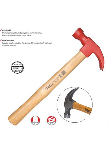 S.D. Boyalı Çatal Çekiç