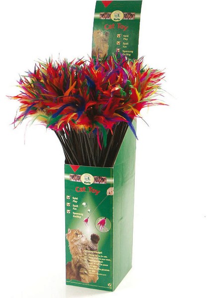 Karlıe Tüylü Kedi Oltası 59CM Nrmsa